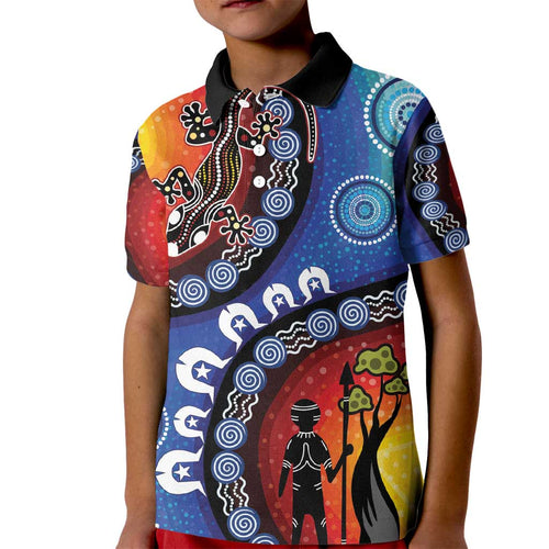 Honoring 50 Years NAIDOC Week 2025 Kid Polo Shirt