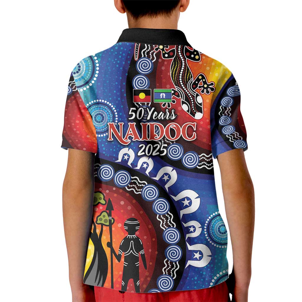Honoring 50 Years NAIDOC Week 2025 Kid Polo Shirt