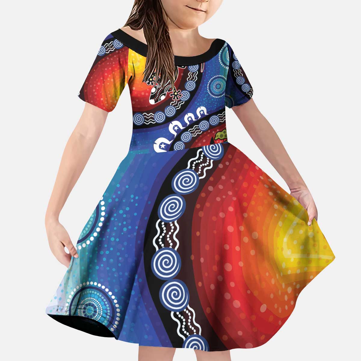 Honoring 50 Years NAIDOC Week 2025 Kid Short Sleeve Dress