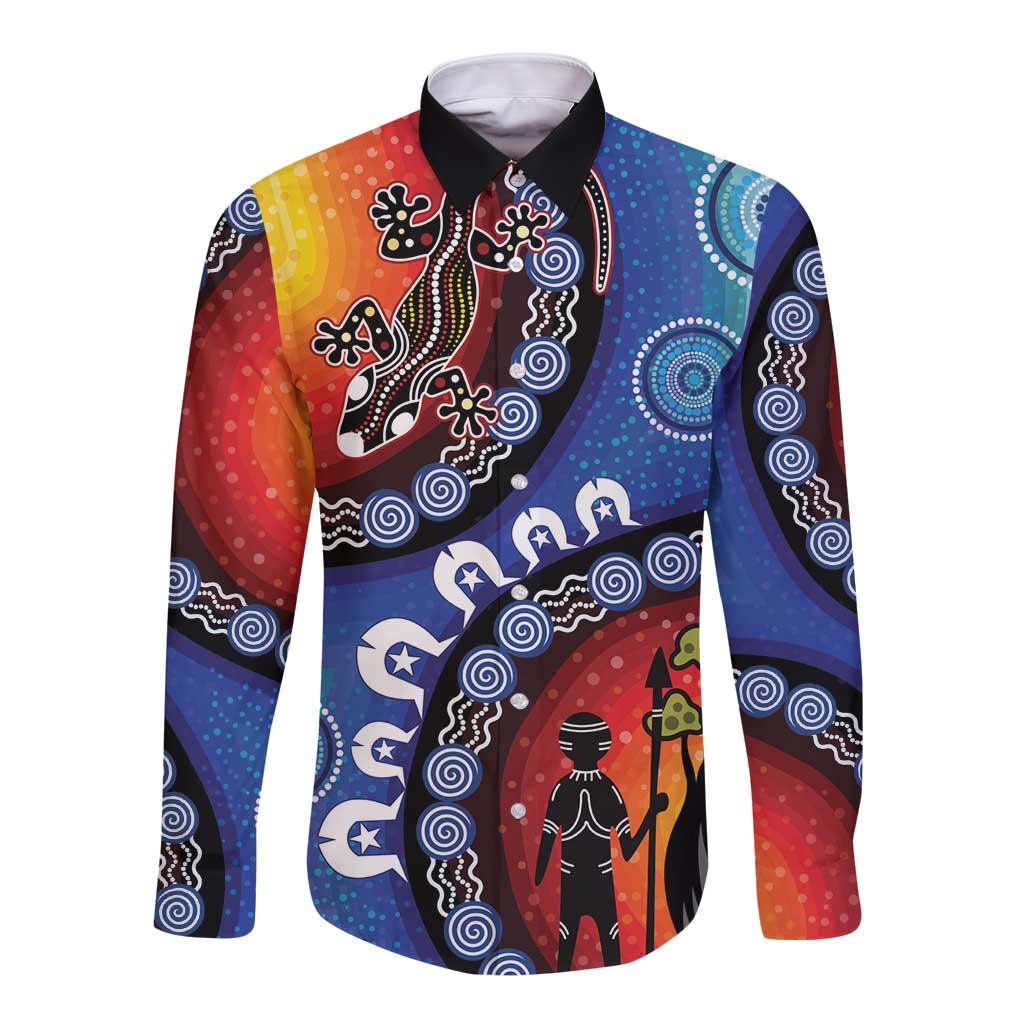 Honoring 50 Years NAIDOC Week 2025 Long Sleeve Button Shirt