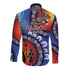 Honoring 50 Years NAIDOC Week 2025 Long Sleeve Button Shirt