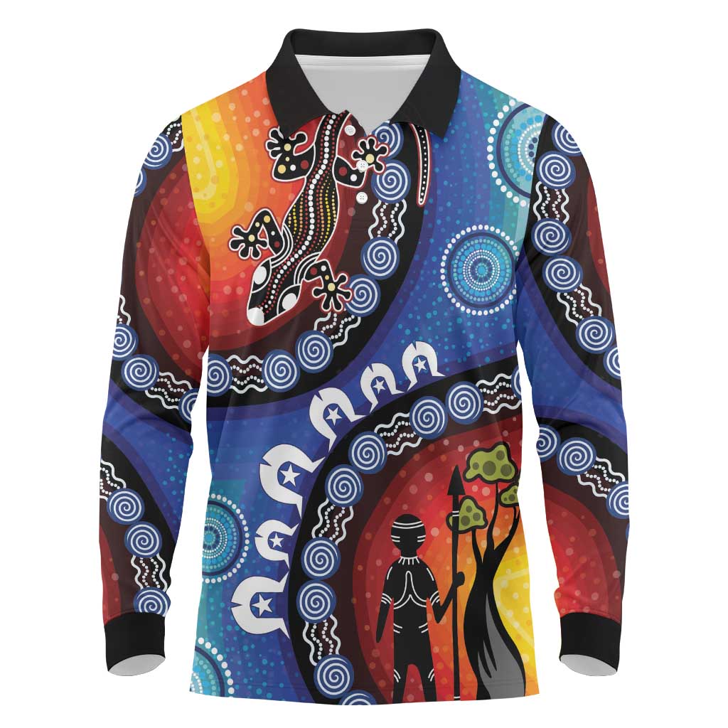 Honoring 50 Years NAIDOC Week 2025 Long Sleeve Polo Shirt