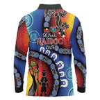 Honoring 50 Years NAIDOC Week 2025 Long Sleeve Polo Shirt
