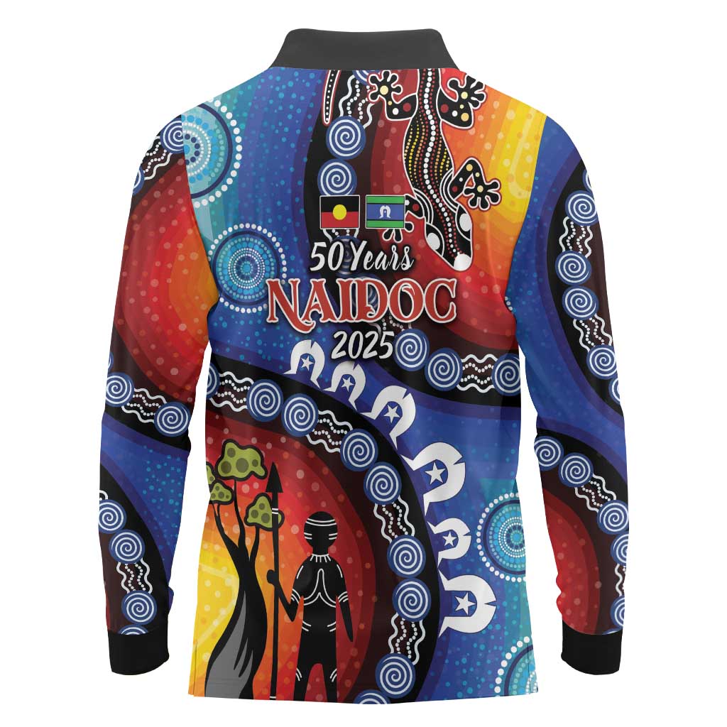 Honoring 50 Years NAIDOC Week 2025 Long Sleeve Polo Shirt