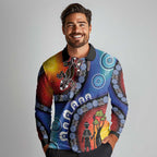 Honoring 50 Years NAIDOC Week 2025 Long Sleeve Polo Shirt