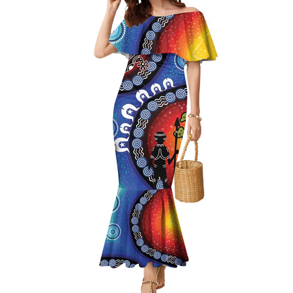 Honoring 50 Years NAIDOC Week 2025 Mermaid Dress