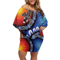 Honoring 50 Years NAIDOC Week 2025 Off Shoulder Short Dress