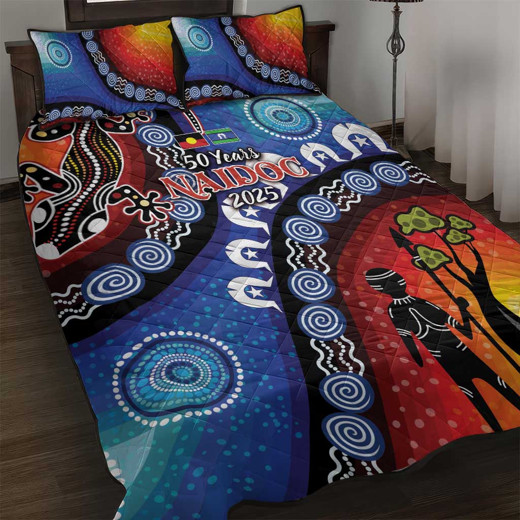 Honoring 50 Years NAIDOC Week 2025 Quilt Bed Set