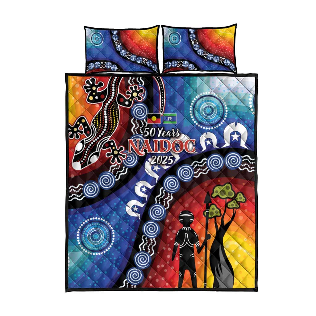 Honoring 50 Years NAIDOC Week 2025 Quilt Bed Set