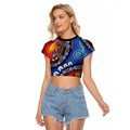 Honoring 50 Years NAIDOC Week 2025 Raglan Cropped T Shirt