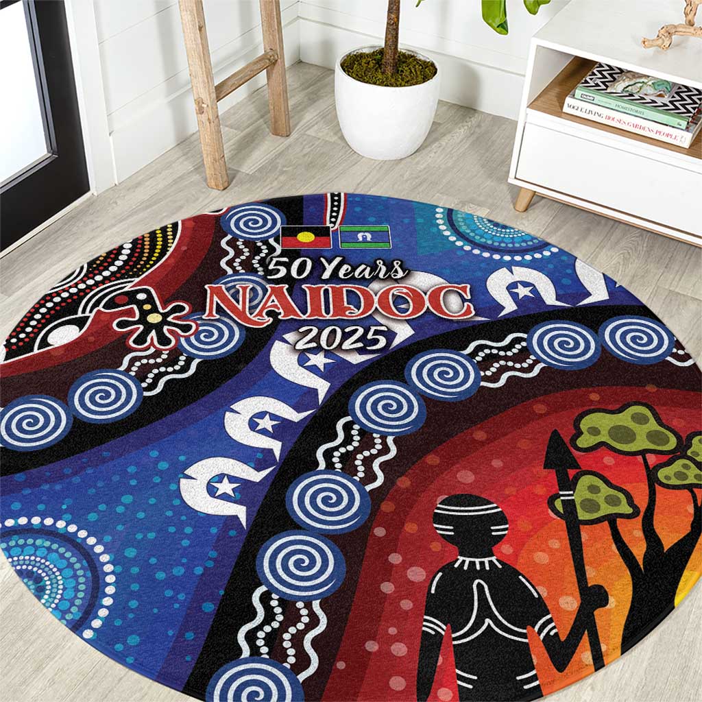 Honoring 50 Years NAIDOC Week 2025 Round Carpet
