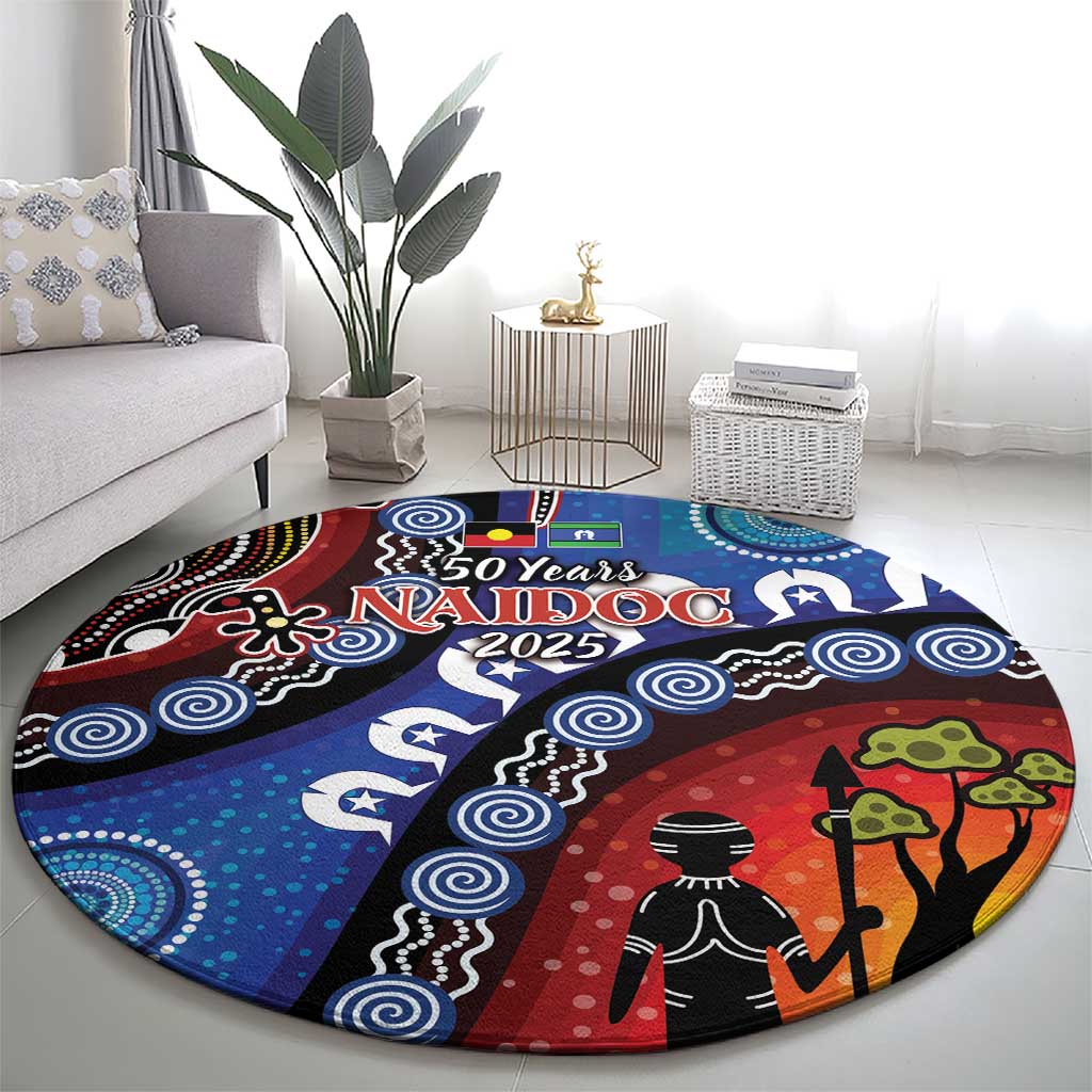 Honoring 50 Years NAIDOC Week 2025 Round Carpet