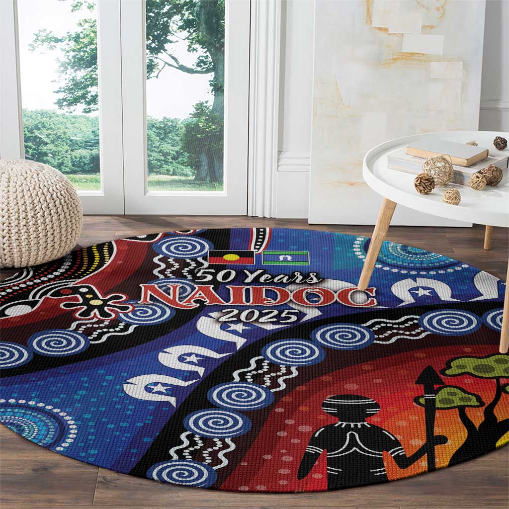 Honoring 50 Years NAIDOC Week 2025 Round Carpet