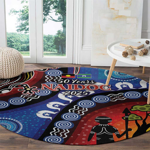 Honoring 50 Years NAIDOC Week 2025 Round Carpet