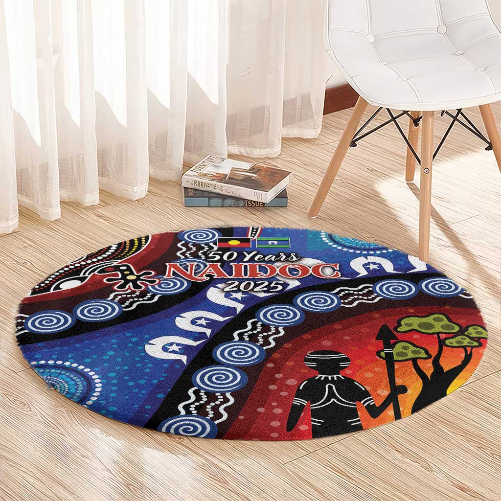 Honoring 50 Years NAIDOC Week 2025 Round Carpet