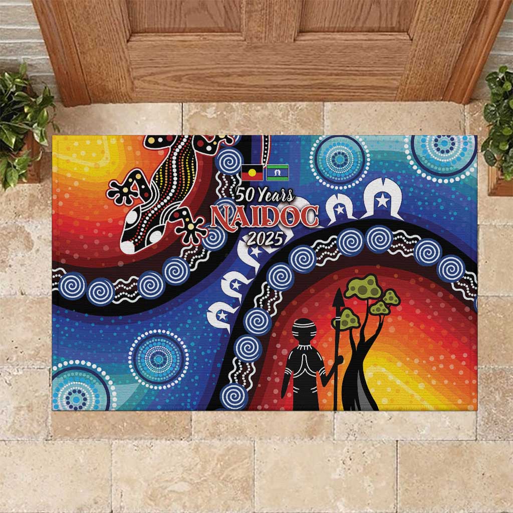 Honoring 50 Years NAIDOC Week 2025 Rubber Doormat