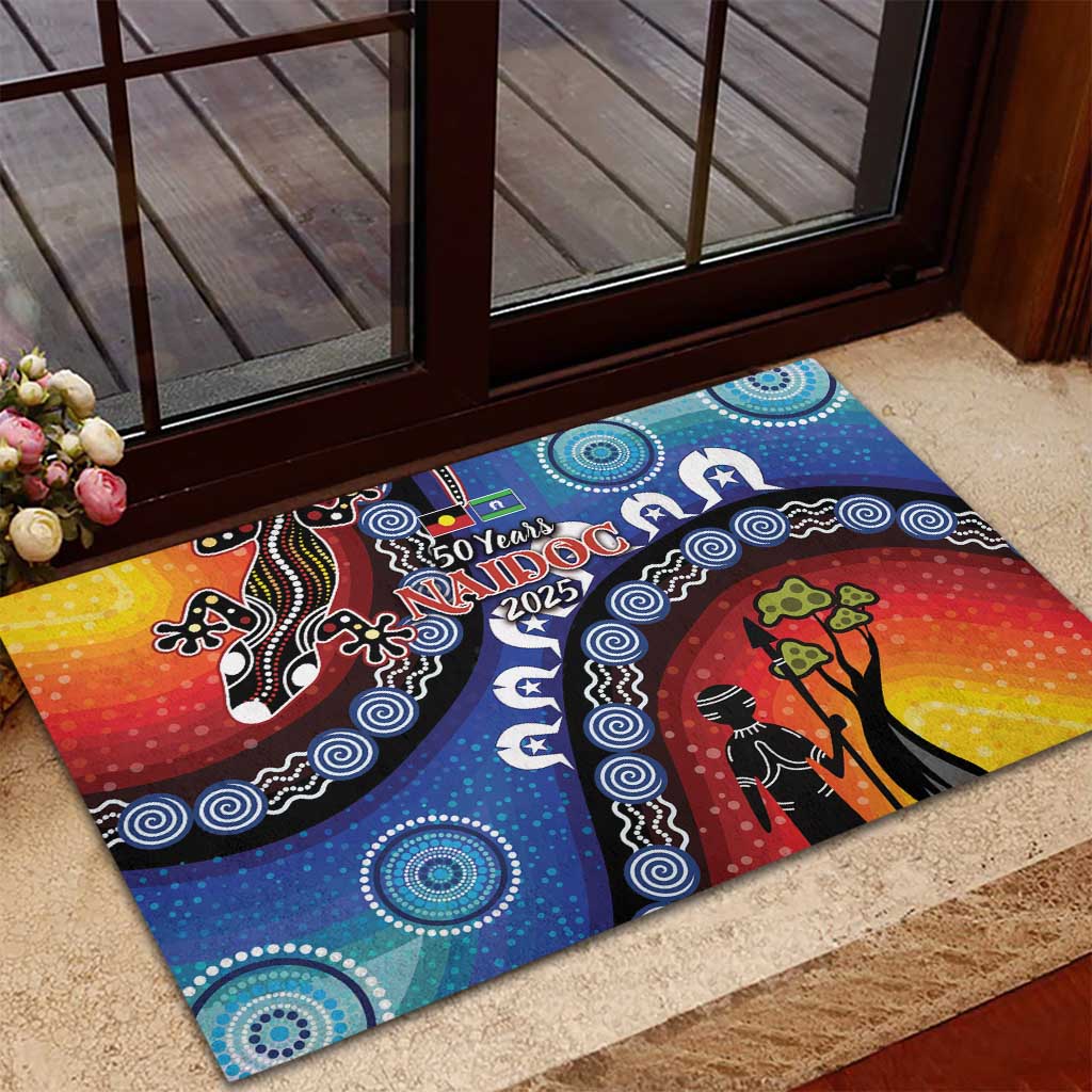 Honoring 50 Years NAIDOC Week 2025 Rubber Doormat