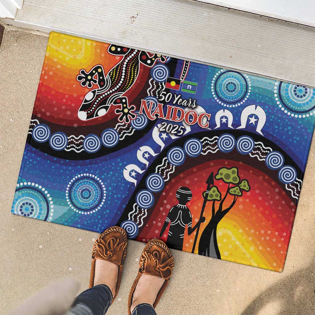 Honoring 50 Years NAIDOC Week 2025 Rubber Doormat
