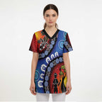 Honoring 50 Years NAIDOC Week 2025 Scrub Top - Aussie Hoodie