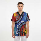 Honoring 50 Years NAIDOC Week 2025 Scrub Top - Aussie Hoodie