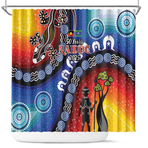 Honoring 50 Years NAIDOC Week 2025 Shower Curtain