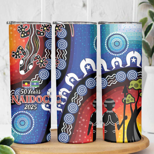 Honoring 50 Years NAIDOC Week 2025 Skinny Tumbler