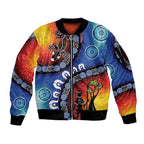 Honoring 50 Years NAIDOC Week 2025 Sleeve Zip Bomber Jacket