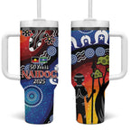 Honoring 50 Years NAIDOC Week 2025 Tumbler With Handle