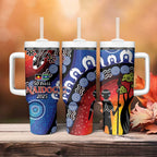 Honoring 50 Years NAIDOC Week 2025 Tumbler With Handle
