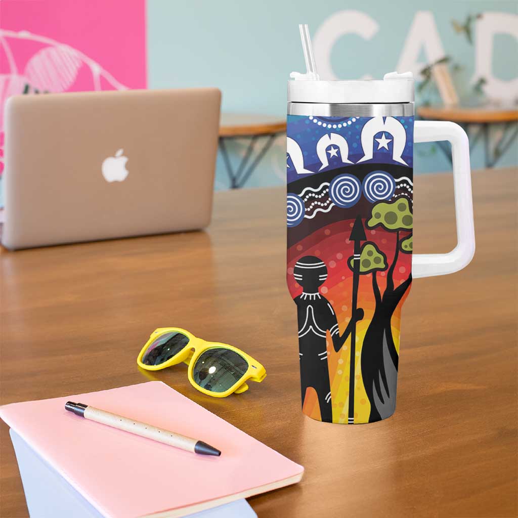 Honoring 50 Years NAIDOC Week 2025 Tumbler With Handle