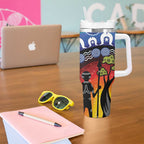 Honoring 50 Years NAIDOC Week 2025 Tumbler With Handle