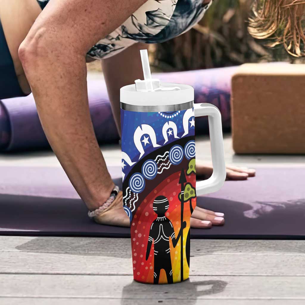 Honoring 50 Years NAIDOC Week 2025 Tumbler With Handle