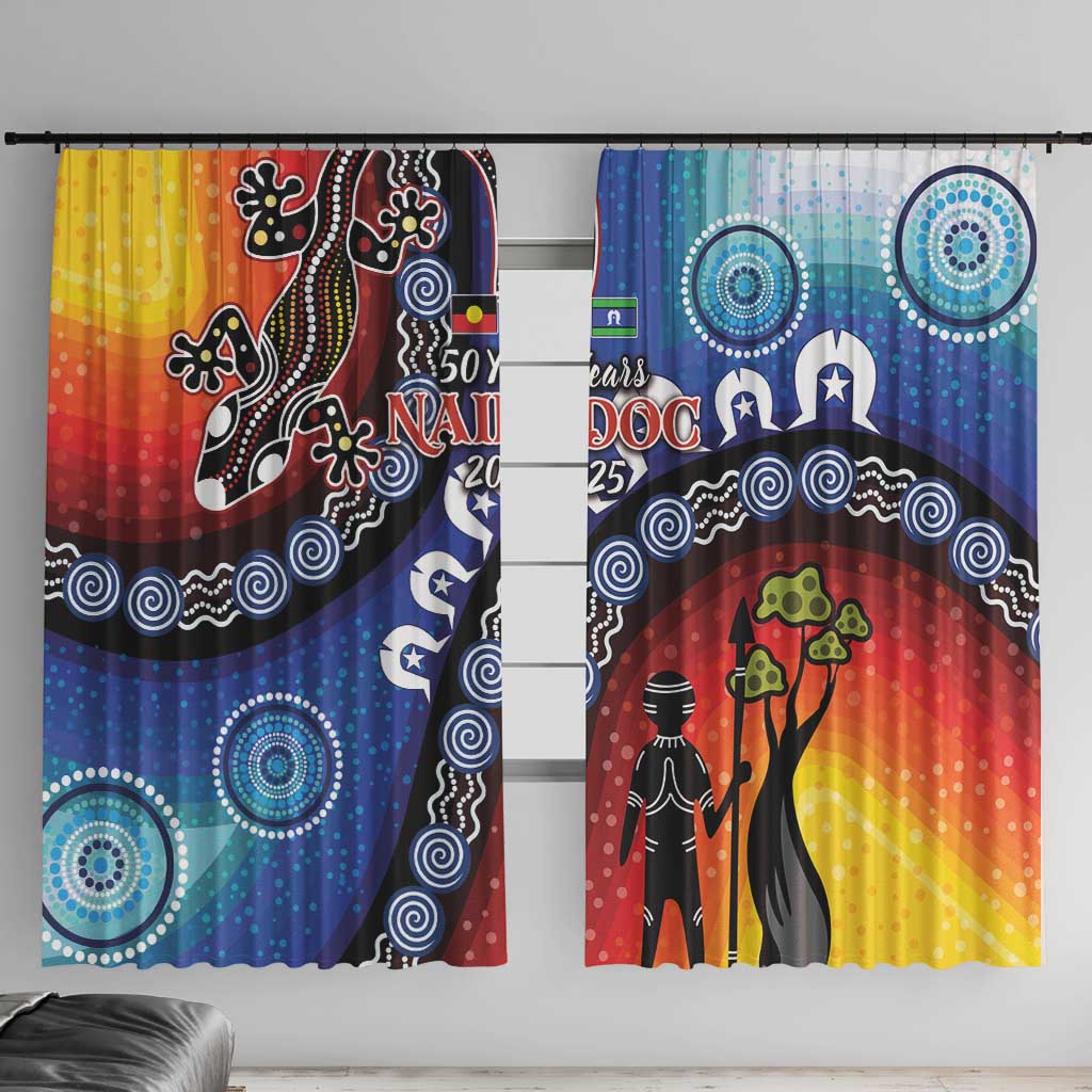 Honoring 50 Years NAIDOC Week 2025 Window Curtain