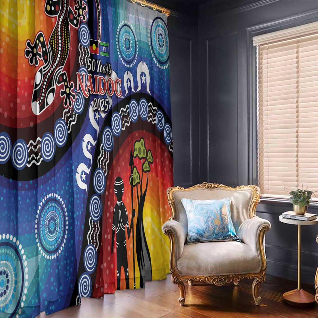 Honoring 50 Years NAIDOC Week 2025 Window Curtain