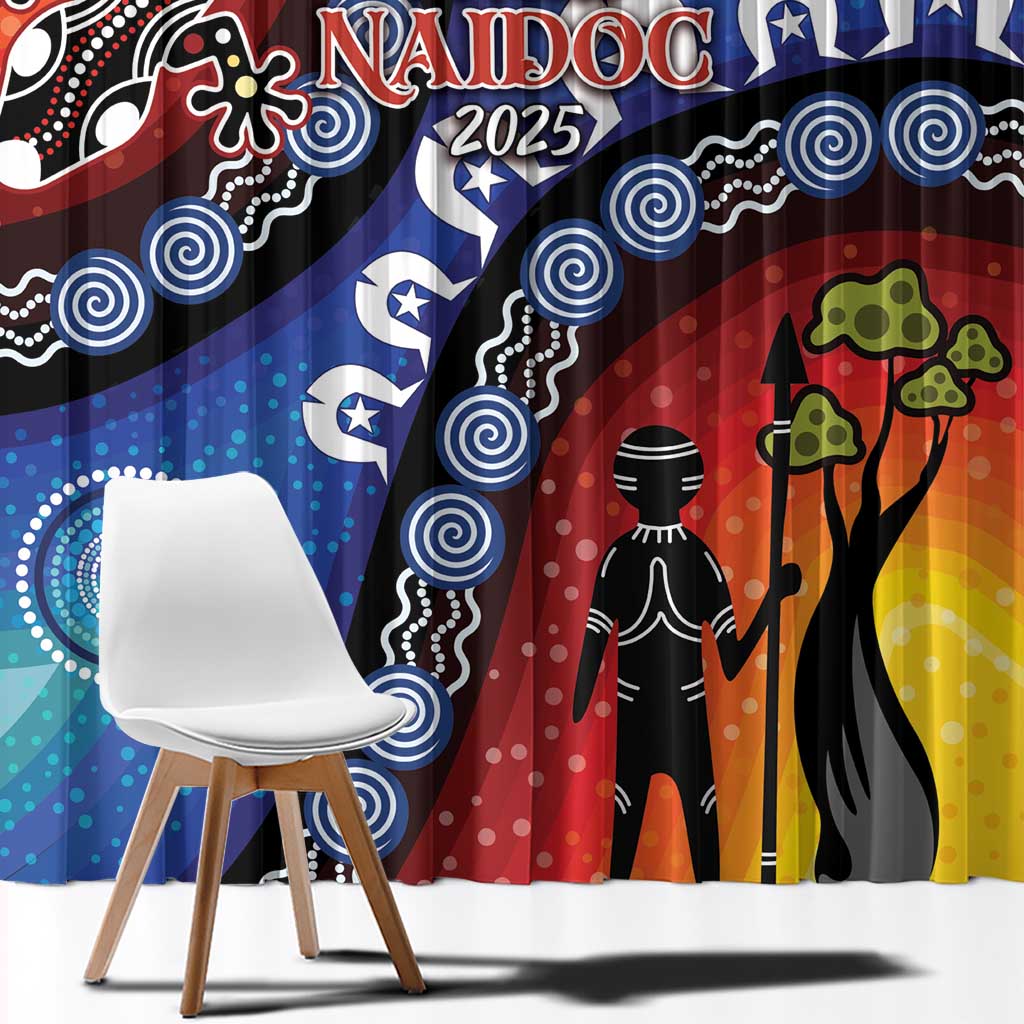 Honoring 50 Years NAIDOC Week 2025 Window Curtain