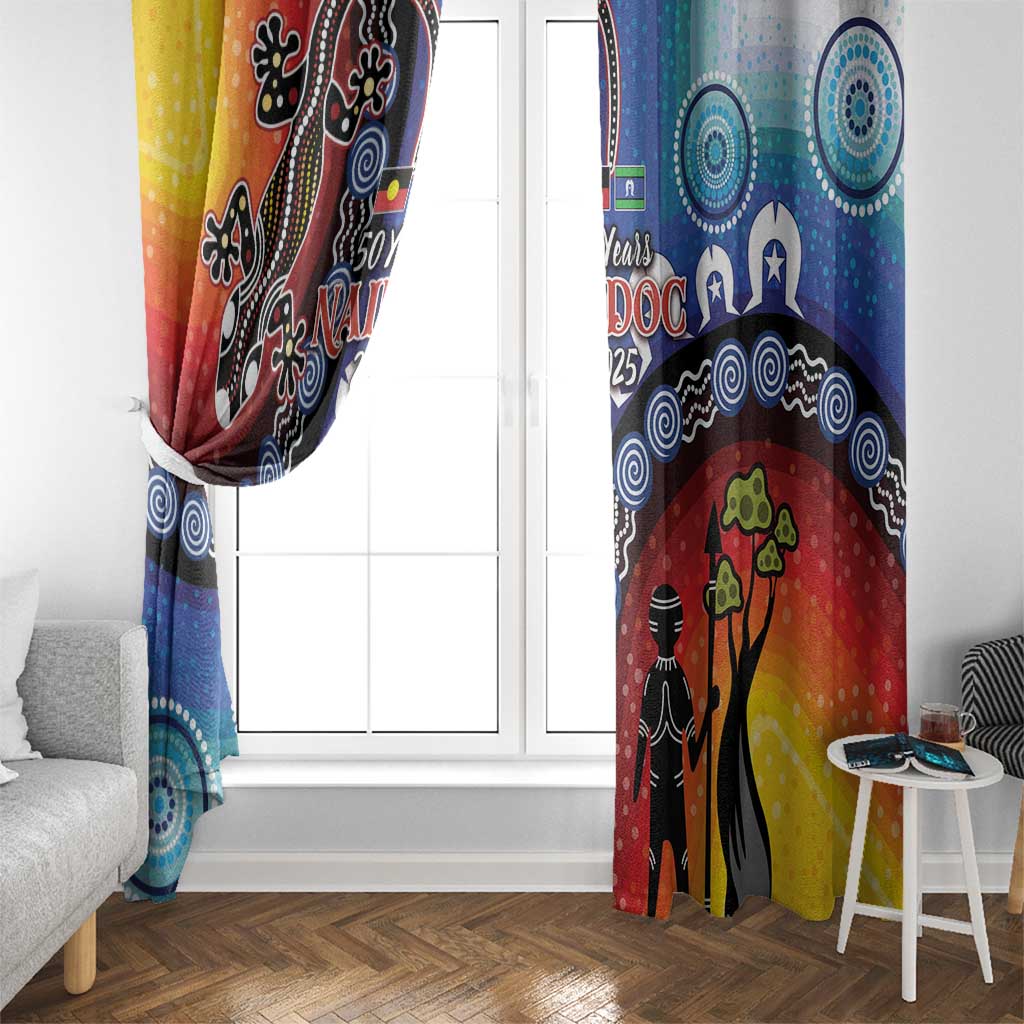Honoring 50 Years NAIDOC Week 2025 Window Curtain