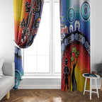 Honoring 50 Years NAIDOC Week 2025 Window Curtain