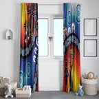 Honoring 50 Years NAIDOC Week 2025 Window Curtain