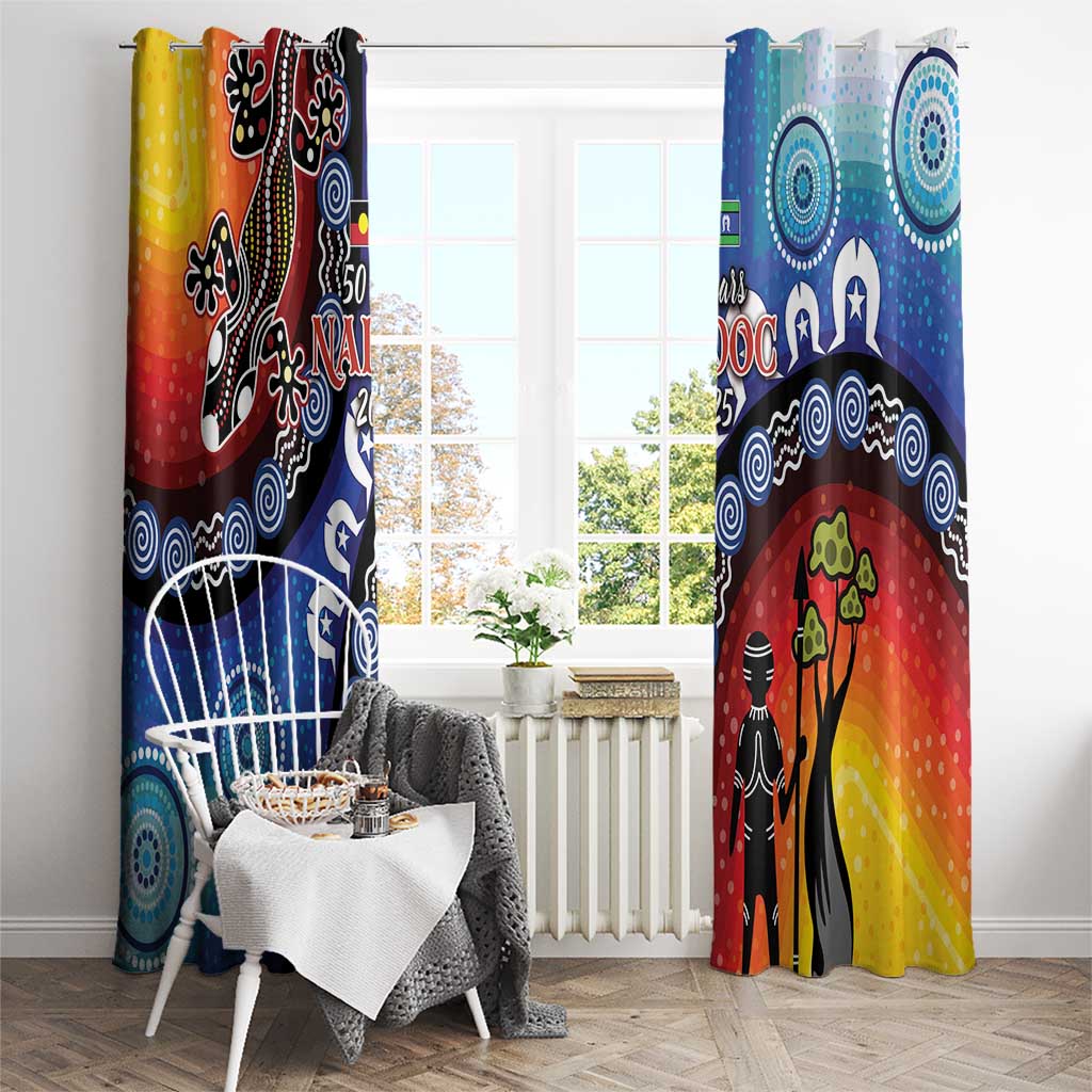 Honoring 50 Years NAIDOC Week 2025 Window Curtain