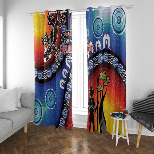 Honoring 50 Years NAIDOC Week 2025 Window Curtain