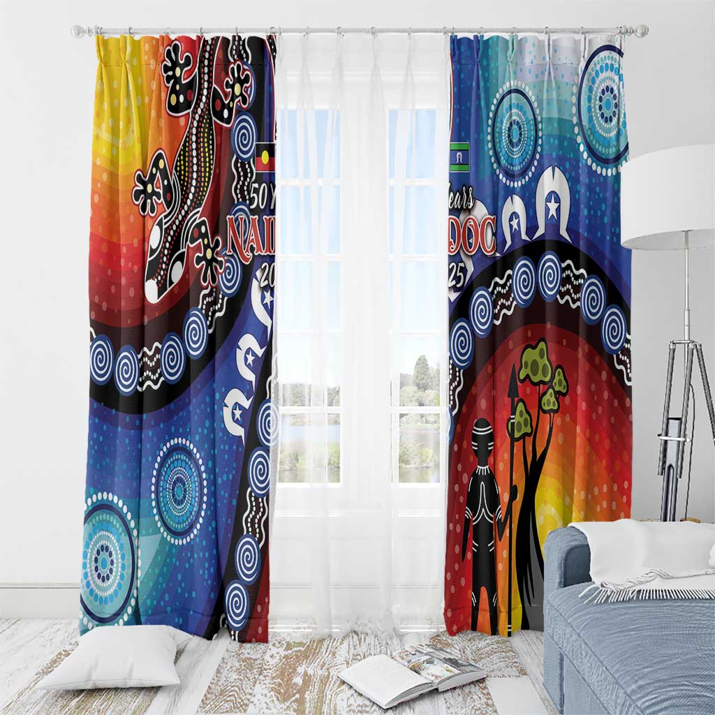 Honoring 50 Years NAIDOC Week 2025 Window Curtain