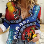 Honoring 50 Years NAIDOC Week 2025 Women Casual Shirt