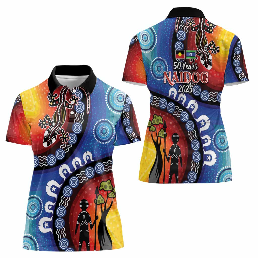 Honoring 50 Years NAIDOC Week 2025 Women Polo Shirt