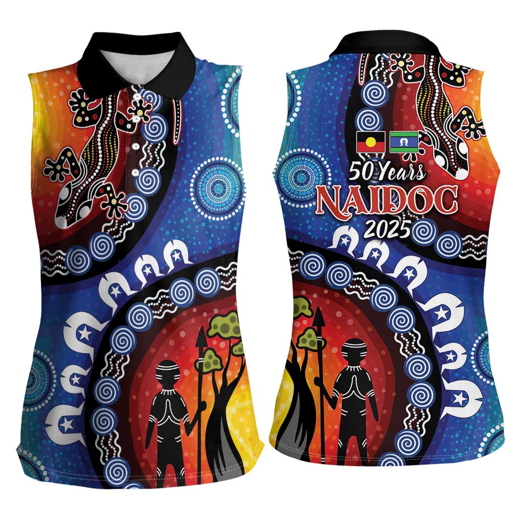 Honoring 50 Years NAIDOC Week 2025 Women Sleeveless Polo Shirt