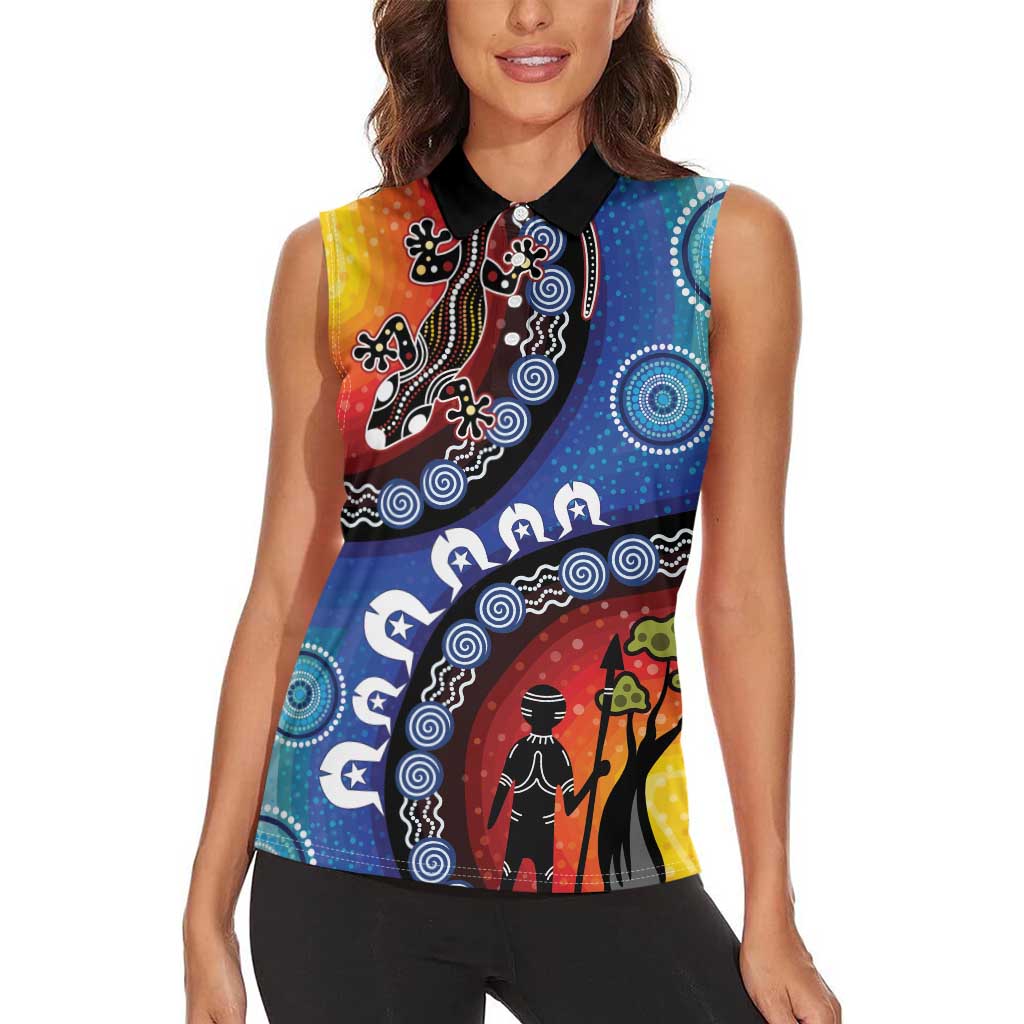 Honoring 50 Years NAIDOC Week 2025 Women Sleeveless Polo Shirt