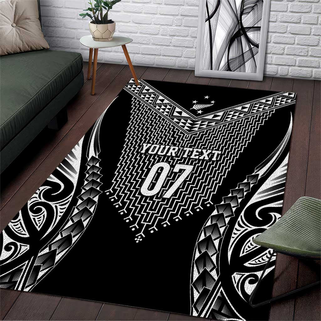 2025 Rugby Championship New Zealand Custom Area Rug Poutama Motifs - Aussie Hoodie