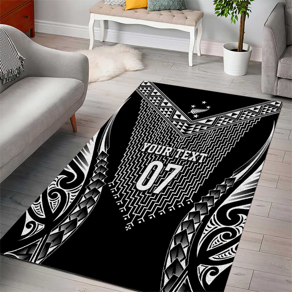 2025 Rugby Championship New Zealand Custom Area Rug Poutama Motifs - Aussie Hoodie