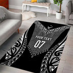 2025 Rugby Championship New Zealand Custom Area Rug Poutama Motifs - Aussie Hoodie