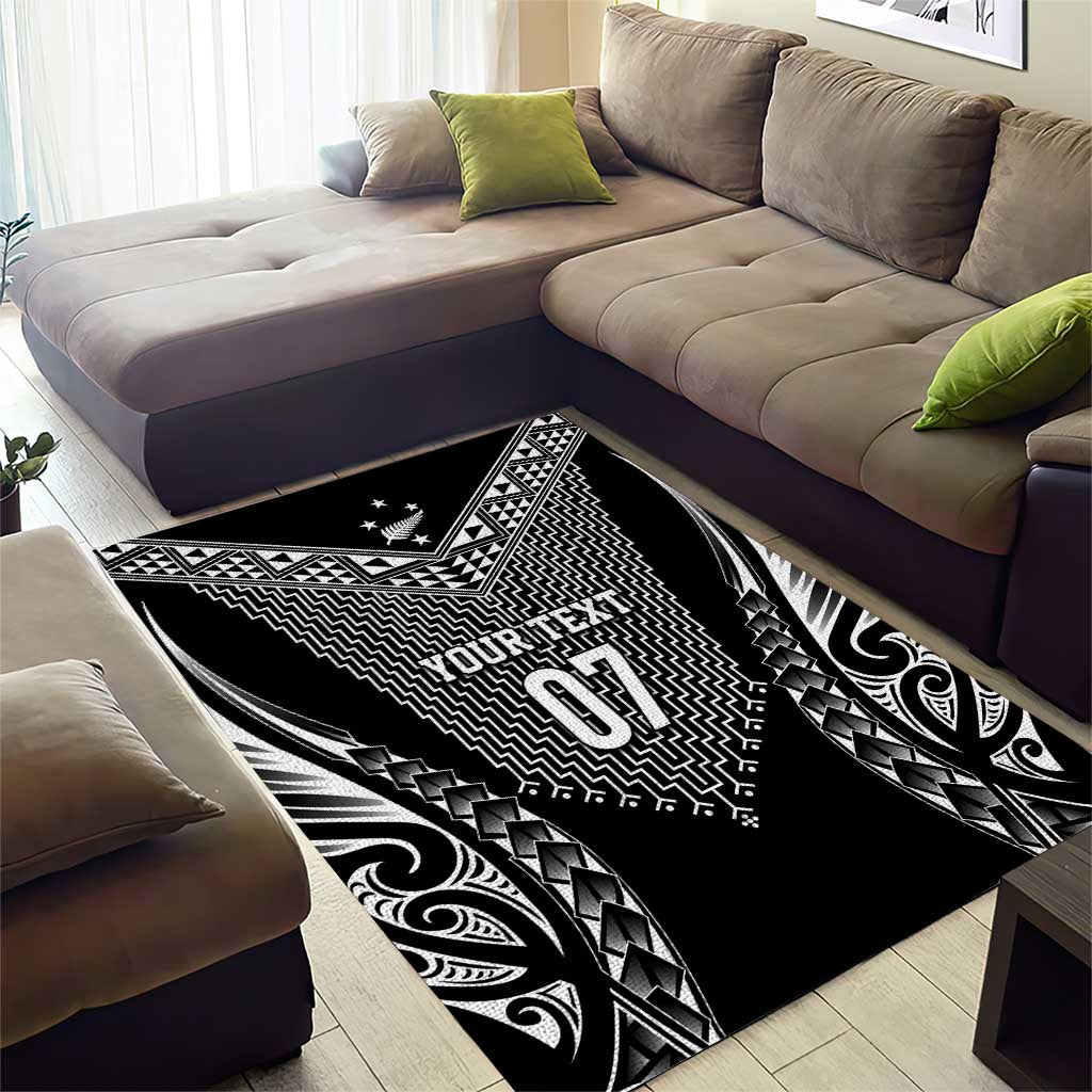 2025 Rugby Championship New Zealand Custom Area Rug Poutama Motifs - Aussie Hoodie