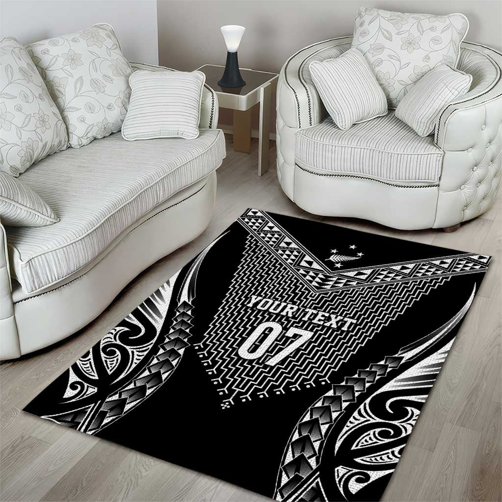 2025 Rugby Championship New Zealand Custom Area Rug Poutama Motifs - Aussie Hoodie